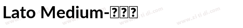 Lato Medium字体转换